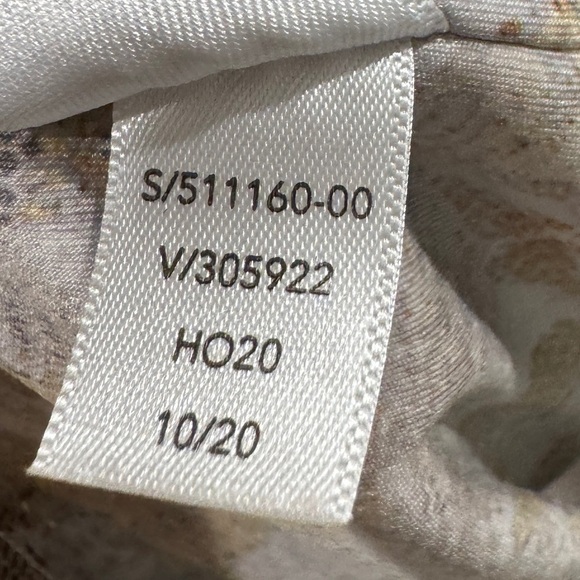 Athleta Elation Gilded Tight High Rise Metallic Gold Grey Cream Leggings Small - Picture 15 of 15